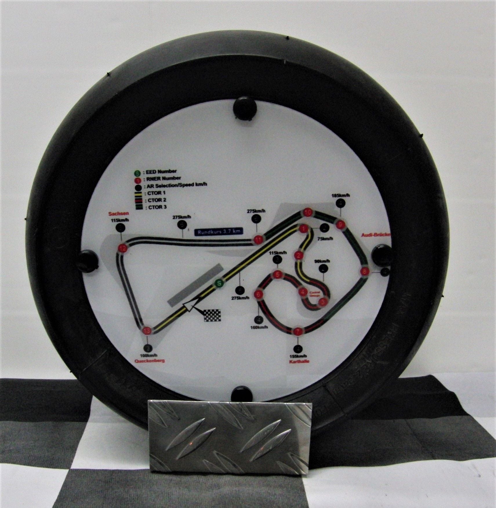 Dekoaufsteller Mini Rennslick Moto GP - Sachsenring