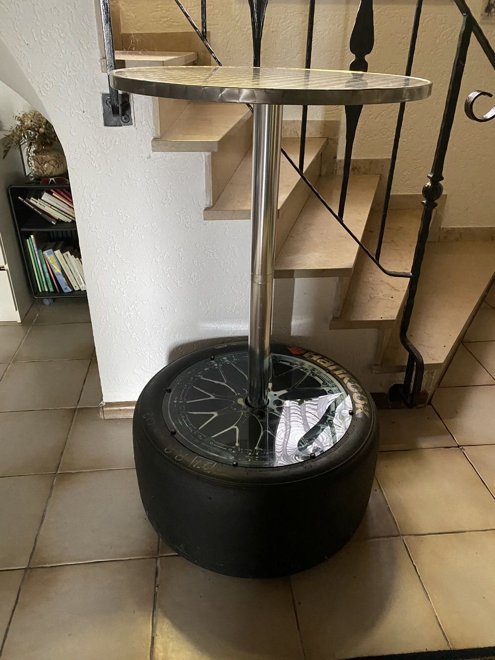 Bistrotisch und  Barhocker 2er Set - Racing Design