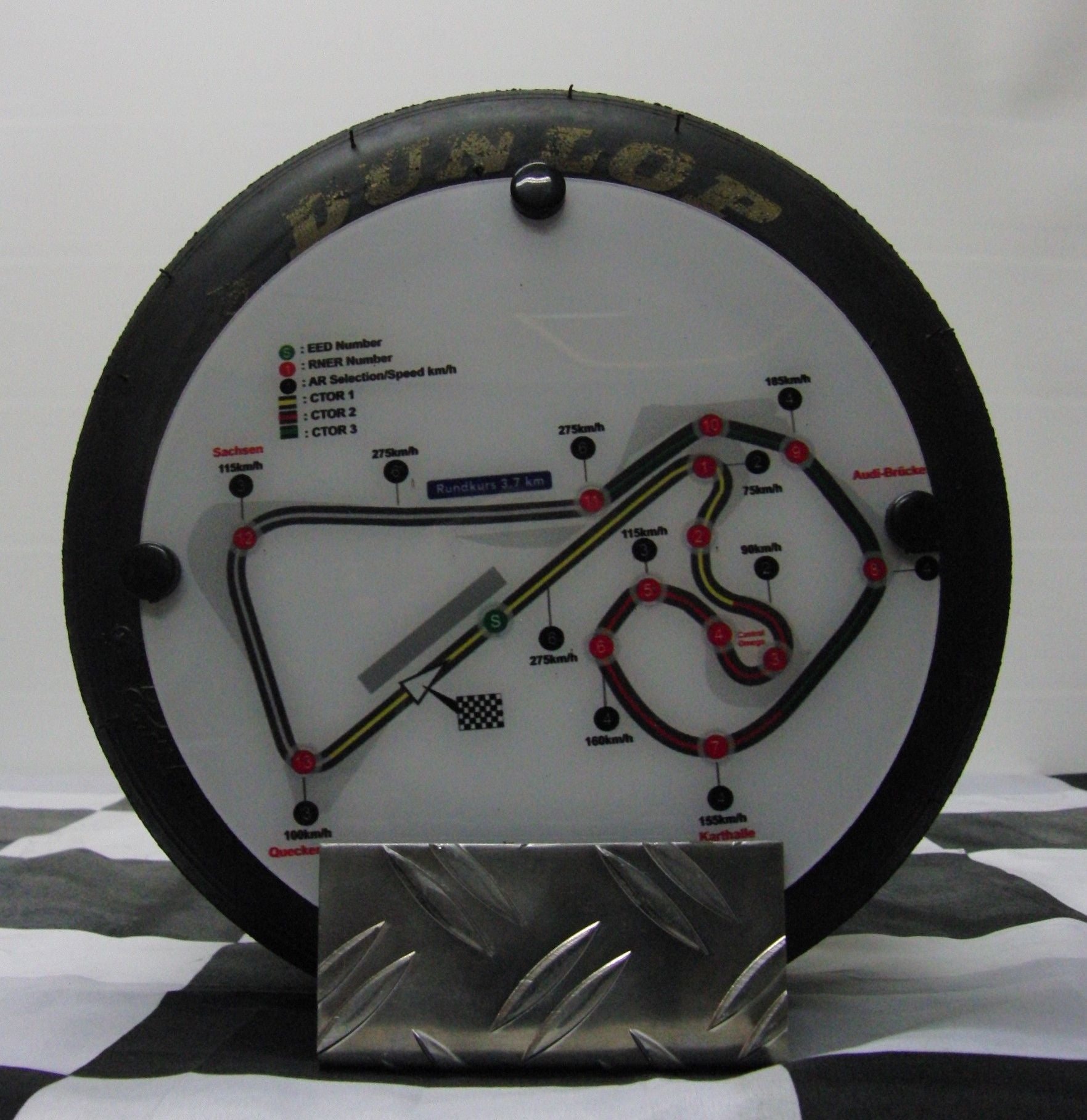 Dekoaufsteller Mini Kartslick - Sachsenring