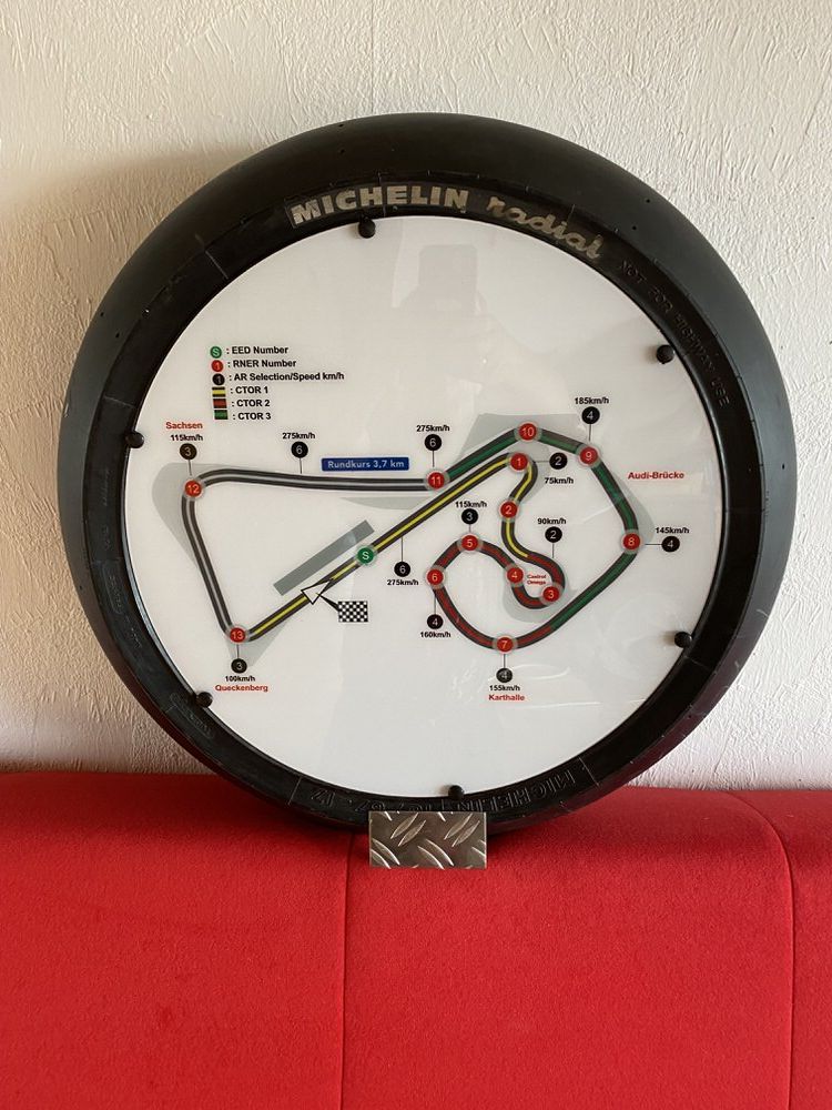 Dekoaufsteller Rennslick Moto GP/SBK - Sachsenring