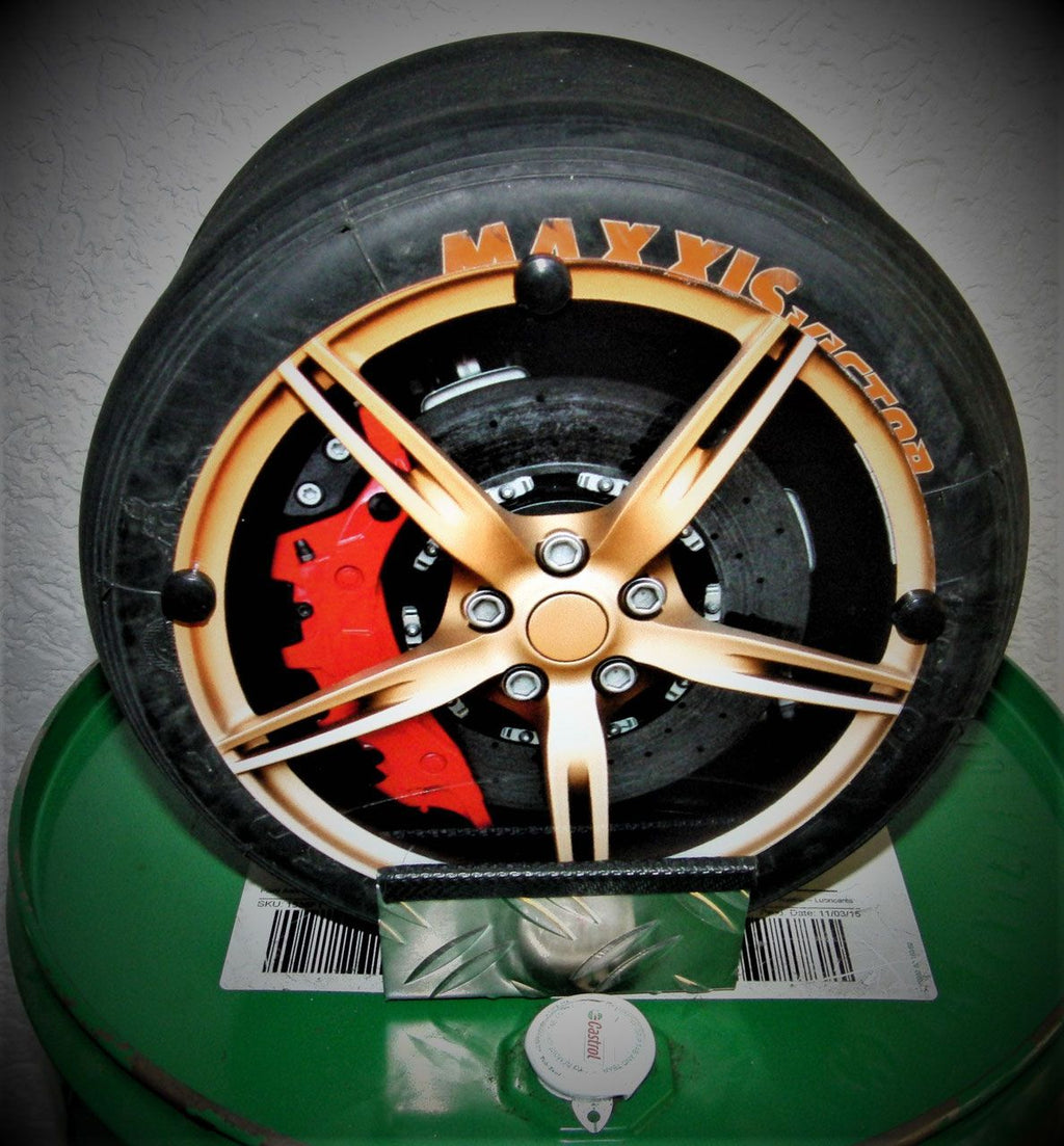 Dekoaufsteller Mini Rennslick Formel 1 DTM - Felge mit Carbonbremse