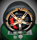 Dekoaufsteller Mini Rennslick Formel 1 DTM - Felge mit Carbonbremse