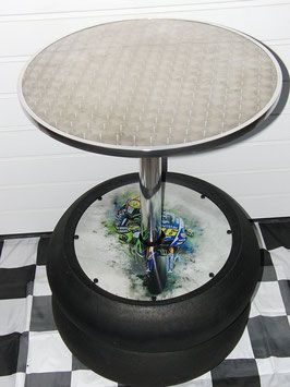 Bistrotisch und  Barhocker 2er Set Moto GP - Valentino Rossi VR46