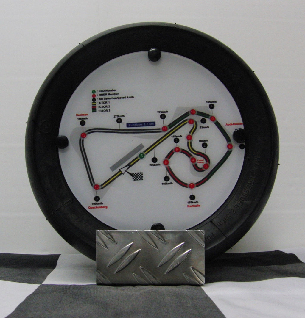 Dekoaufsteller Mini Rennslick Moto GP - Sachsenring