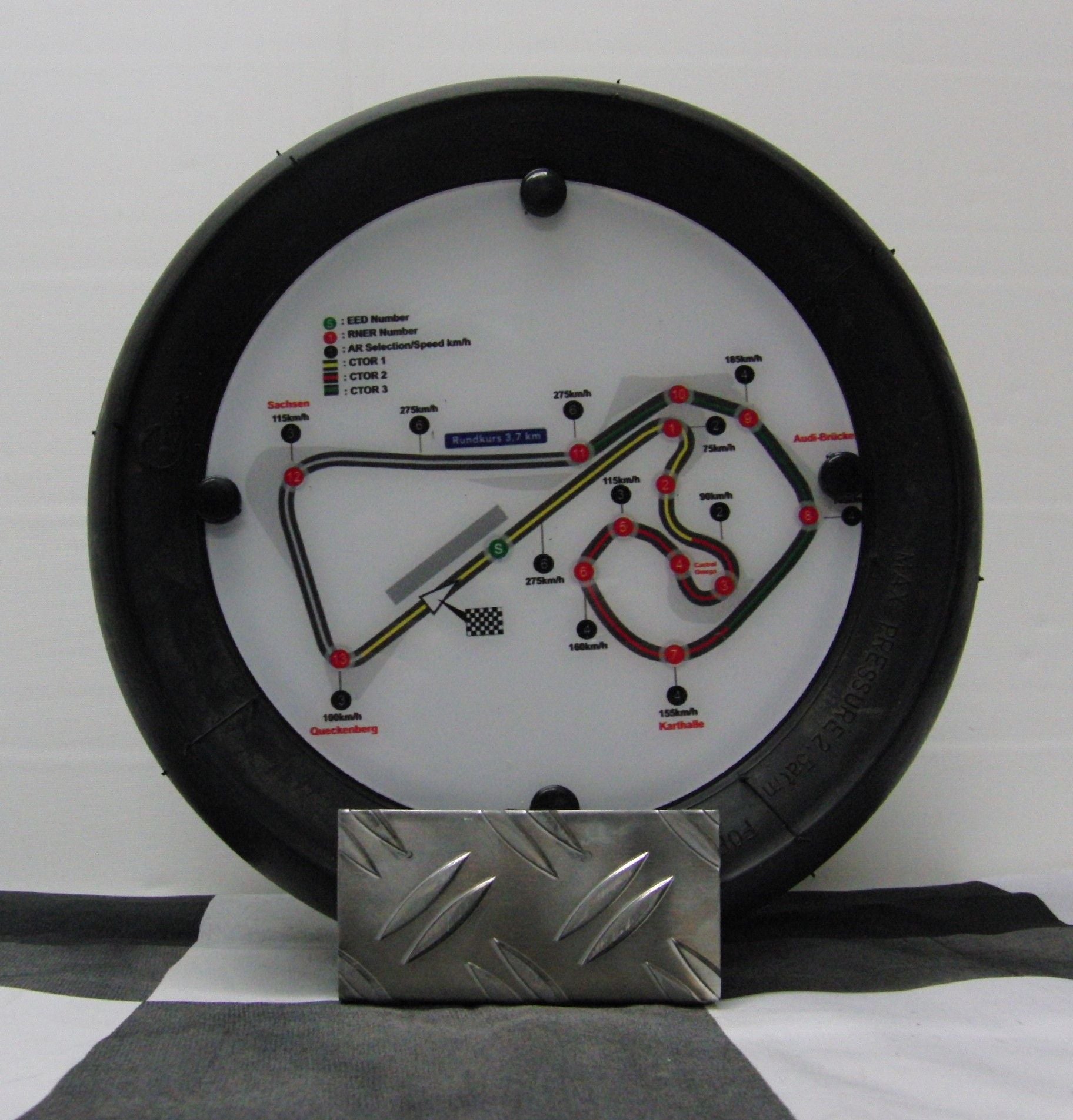 Dekoaufsteller Mini Rennslick Moto GP - Sachsenring
