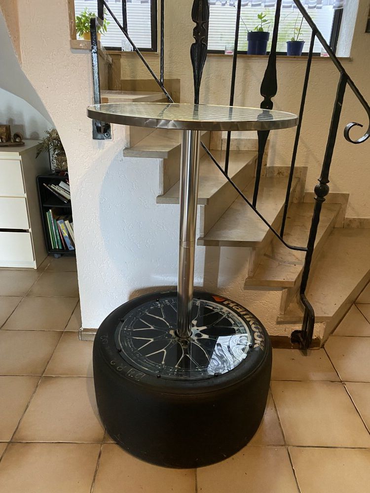 Bistrotisch und  Barhocker 2er Set - Racing Design