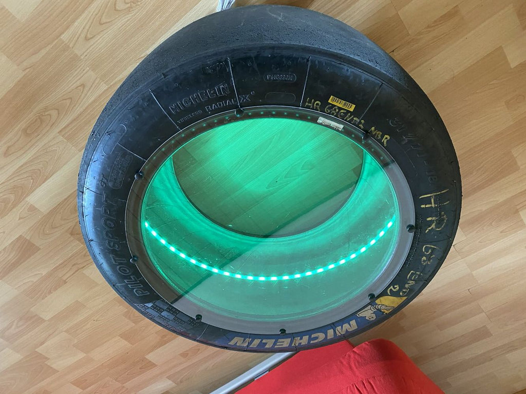 Beistelltisch Rennslick - Transparent mit LED´s