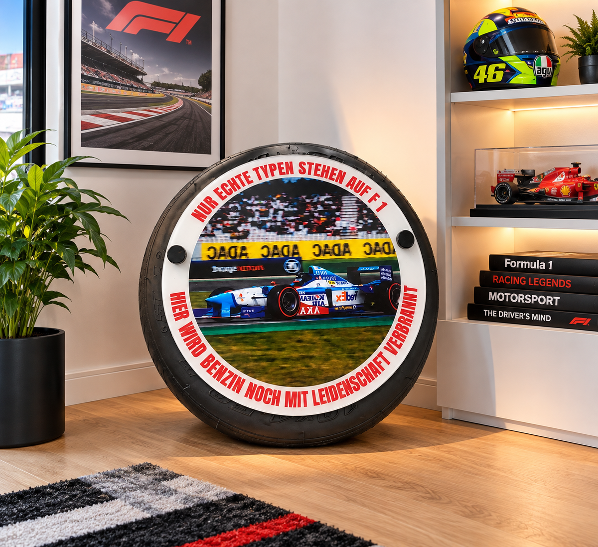 Motorsport-Dekoration mit echtem Racing-Charakter -  Nur coole Typen stehen auf Formel 1