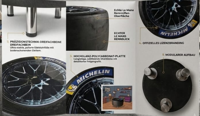 Beistelltisch Rennslick auf Füßen
